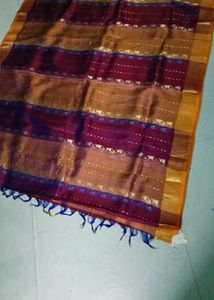 multi colour pure kanchi pattu saree