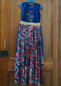 Multicolour party gown