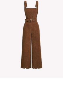 Corduroy Jumpsuit with Belt