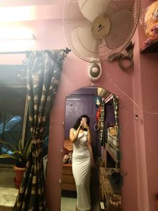 White Maxi cocktail Dress