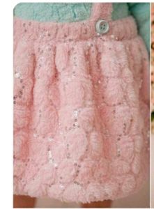 Adorable Pink Fuzzy Skirt