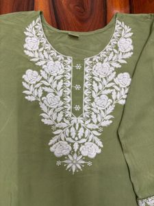 Price Drop! Chikankari Short Kurti For Women