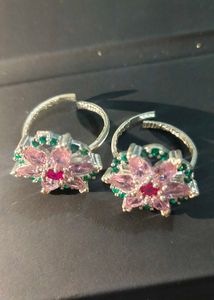 floral Toe Rings pure silver