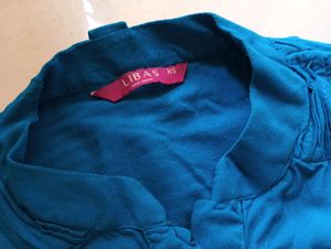 Blue Formal Collar Kurti