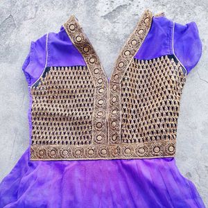 Girls&#39; Purple Ethnic Dress