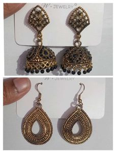 2 COMBO GOLDEN EARRINGS