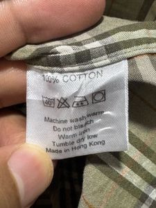 Burberry London Olive Check Shirt