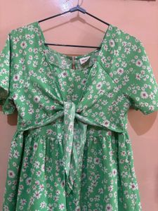 Green Floral Dress