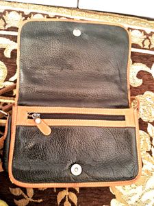 Vintage Leather Made In Paris Bag