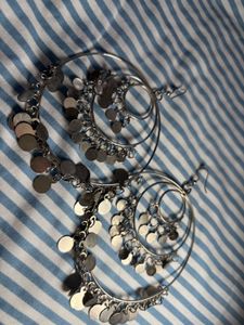 Statement Dangle Hoop Earrings