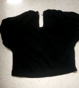 Cute Black Crop Top