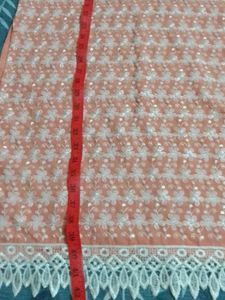 Peach Embroidered Kurta