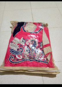 Pink Embroidered Anarkali Suit