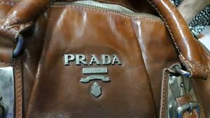 Authentic Prada Handbag With Some Scuff &amp; Crack