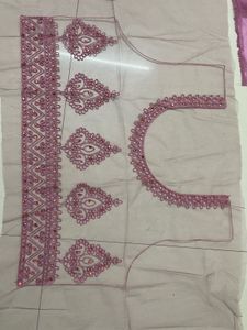 Mauve Embroidered Lehenga Choli Set