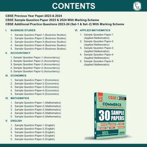 CBSE Class 12 Commerce Sample Papers