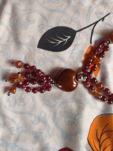 Heart Pendant Beaded Necklace