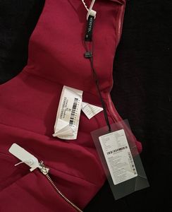 Trendyol Maroon Solid Corset Crop Top