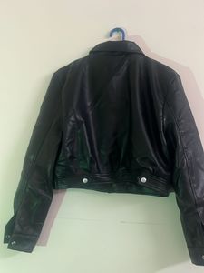 Y2K Leather Crop Jacket