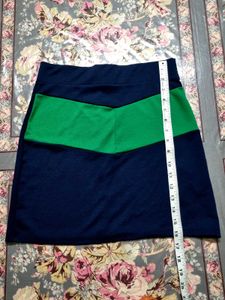 Color Block Mini Skirt