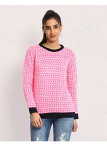 Pink Patterned Sweater