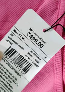 Pink One-Shoulder Mini Dress