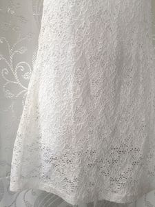 Off White A-line Dress