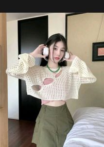 Crochet Cutout Crop Top