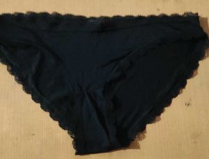 Black Lace Trim Panties