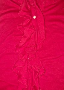 Red Ruffled Top