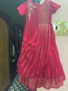 Cute Red Embroidered Dress