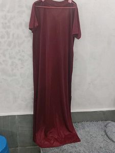 Vintage Burgundy Nightgown