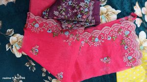 Pink Sequence Embroidered Saree