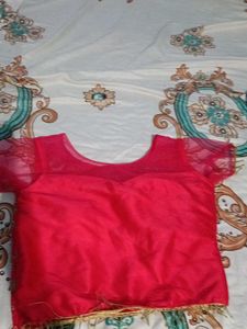 Red Embroidered Blouse