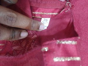 Red Net Frock
