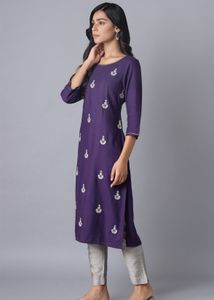 W Kurta Embellished Design