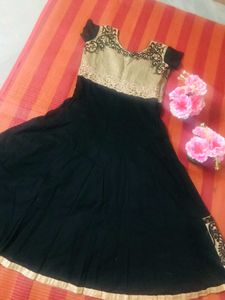 Black Anarkali With Pant