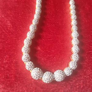 Sparkling Silver Tone AD Necklace &amp; Earring Set
