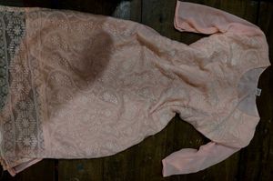 Peach Embroidered Kurti