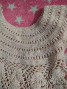Adorable Handmade Knitted Baby Dress