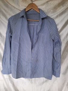Striped Button-Down Shirt