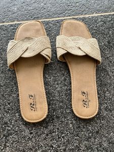 Stylish Beige Slides