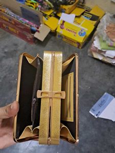 Elegant Gold Clutch