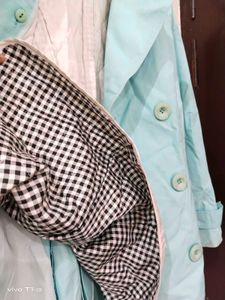 women Mint Trench Coat size S