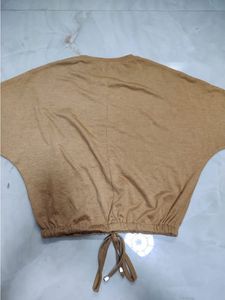 Brown Crop Top