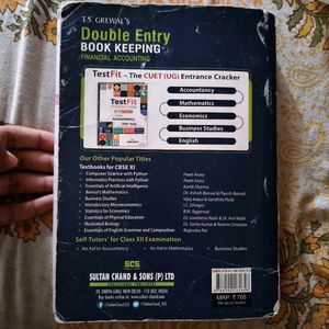 T.S Double Entry Book Keeping Commerce XI