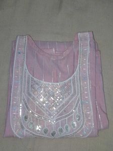 Pink Cotton Kurta