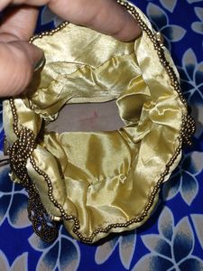 Golden Potly Bag For Party