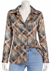 Patterned Button-Up Shirt