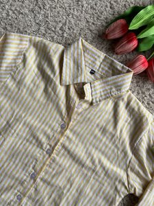 Striped Button-Down Top
